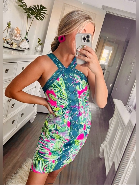 Lilly Pulitzer Dresses & Skirts - Vena NWT Stretch Shift Dress Early Bloomer Size 4